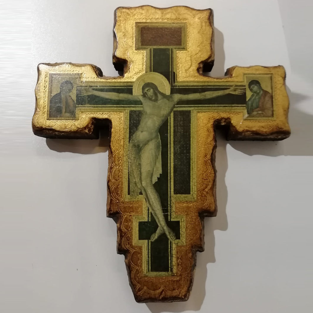 Croce di San Damiano su tavola ln legno